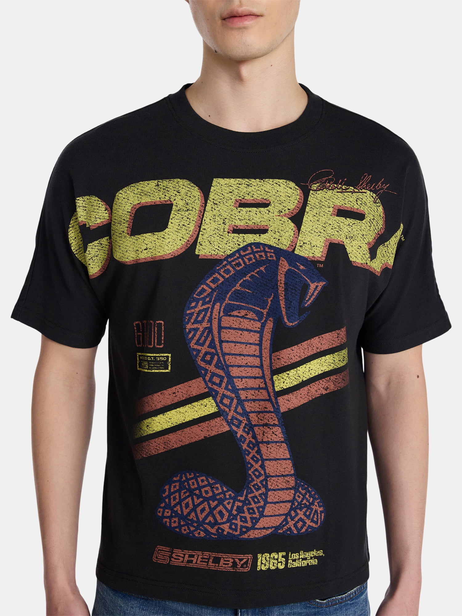 Shelby Cobra Men's and Big Men's Graphic Tee, Sizes XS-3XL
