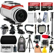 TomTom Bandit Action Camera with Build-in GPS, WiFi, Bluetooth and In-Camera Sensors + 2x Micro SD Cards, Card Reader, Backpack