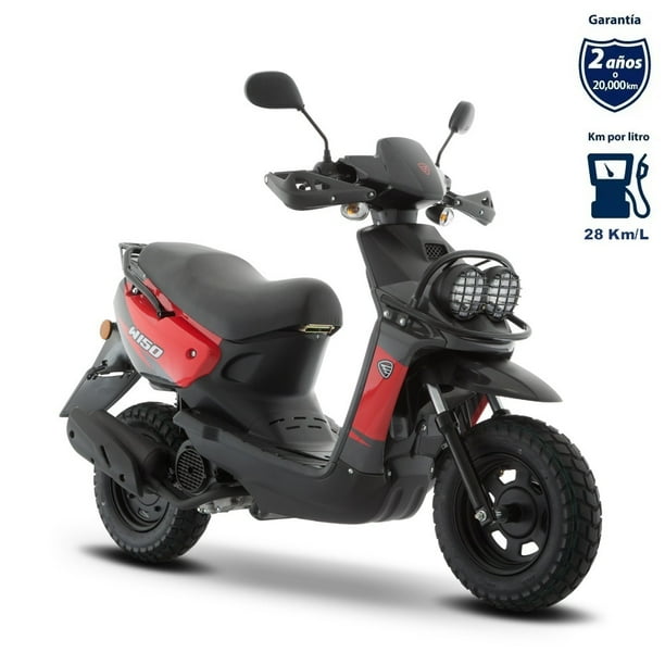 Motoneta Italika W150 Gris Naranja Outlet 2022 Bodega Aurrera en