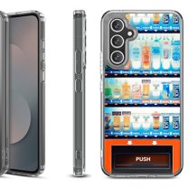 Shockproof Protective Phone Case Cover for Samsung Galaxy S25 FE, by OneToughShield - Vending Machine