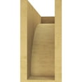 thumbnail image 4 of 6"W x 18"D x 12"H Classic Stockport Rough Cedar Woodgrain TimberThane Corbel, Primed Tan, 4 of 6