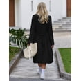 thumbnail image 5 of Ekouaer Maternity Robe 3 in 1 Labor Delivery Nursing Gown Hospital Breastfeeding Dress Bathrobes, 5 of 6