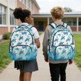 thumbnail image 4 of DISNIMO Sea Turtle Print 17 Inch School Backpack for Boys Girls, Multi Compartments Bookbag for Primary & Junior High Students with Water Bottle Holders, 4 of 7