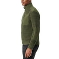 thumbnail image 5 of Bass Outdoor Sweater Mens Small Deep Depth 1/4 Zip Mock Neck Pullover MAC86 (Green,Regular,S), 5 of 5