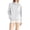 Light Gray, variant on Plus Size Jackets for Women Waterproof Hooded Breathable Hiking Windbreaker