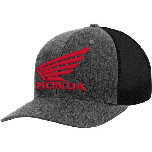 Licensed Snapback Trucker Hat Charcoal/Red