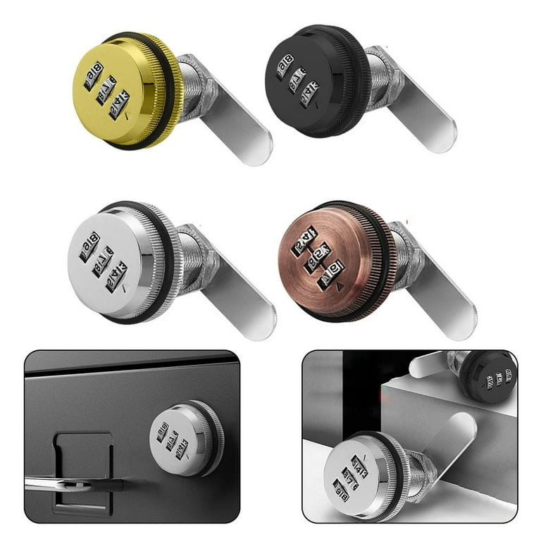 Drawer Combination Lock Single Double Open Dial Code Metal Digital  CodeCabinet Lock Toolbox Locker Cam Security Lock Hardware - AliExpress