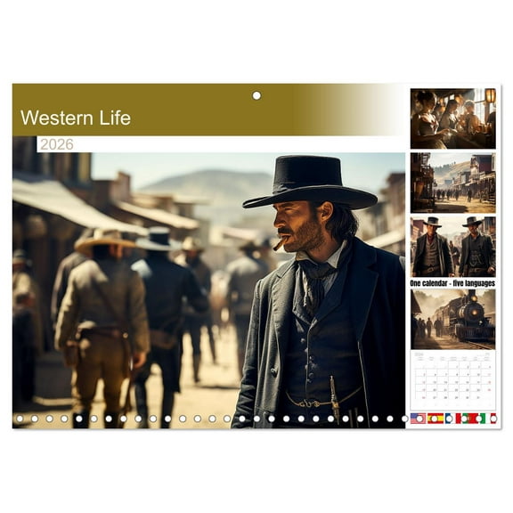 Western Life (Monthly Wall Calendar 2026 11.7 x 16.5 (open)), CALVENDO 14 Month Calendar