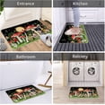 thumbnail image 6 of Mushroom Welcome Doormat, Cute Front Floor Door Mats, Witchy Decor Kitchen Rug and Mat, Comfort Non-Slip Washable for Kitchen Home Indoor Outdoor Entrance, Black 17" W x 29" L, 6 of 6