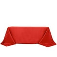 thumbnail image 2 of Balsa Circle 90" x 132" Premium Polyester Rectangular Tablecloth Table Linens Red, 2 of 8