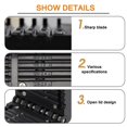 thumbnail image 4 of Loose Tube Longitudinal Stripper Black Flip-over Design Plastic Optical Fiber Tube Stripper with 4 Slots Portable Optic Cable Cutting Tool for Worker Repair, 4 of 8