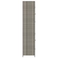thumbnail image 5 of vidaXL Garden Storage Cabinet Grey 59x40x180 cm Poly Rattan, 5 of 5