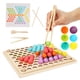 thumbnail image 1 of Clip Bead Game, Clip Beads Game Puzzle Tablero Rompecabezas Clasificación de colores Apilamiento Juguetes artísticos para ni?os peque?os EOTVIA NO, 1 of 6