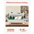 thumbnail image 3 of VEVOR Continuous Bag Band Sealing Machine,0.24-0.47 in/6-12 mm Seal Width, Horizontal Band Sealer Machine with Digital Temperature Control,Stainless Steel Bag Sealer for 0.02-0.8 mm Plastic Bag Film, 3 of 10