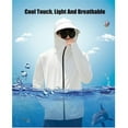 thumbnail image 3 of UPF 50+ UV Couple Sun Protection Clothing Zipper Sweatshirt, 3 of 10