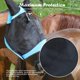 thumbnail image 4 of Máscara antimoscas para caballo SMFUSMFU, talla grande, azul, de malla transpirable, 4 of 6