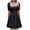 Black, variant on QISIWOLE Women's Casual Sexy Fashion Summer Square Neck Short Skirt Solid Color High Waist Slim Dress