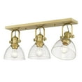thumbnail image 6 of 3 Light Vanity Light in Sturdy Style 8.25 inches High By 25.13 inches Wide-Brushed Champagne Bronze Finish-Seeded Glass Color Bailey Street Home, 6 of 7