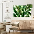 thumbnail image 5 of Elephant Stock Abstract Banana Leaves Wall Art - Horizontal Canvas Wall Art - Living Room Wall Decor - Floral And Botanical Canvas - Green And White Decor - 24" x 16", 5 of 8