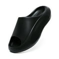 thumbnail image 2 of BETOOSEN Cloud Slides for Women and Men, Non Slip Thick Sole Pillow Slippers, Quick Drying Soft Comfort Shower Slippers, Lightweight Open Toe Beach Platform Slide Sandals, 2 of 9