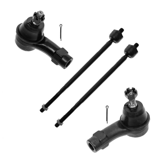 TRQ Front Inner and Outer Tie Rod Set Fits Select 2000-2006 Ford Focus