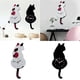 thumbnail image 2 of Reloj de pared Reloj de pared acrílico creativo DIY con gato con péndulo de cola oscilante, reloj de péndulo silencioso para sala de estar Dormitorio Cocina Decoración del hogar (n, 2 of 5
