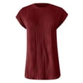 thumbnail image 6 of Sngxgn Women Summer Casual Short Sleeve Tee Shirt Tops Crew Neck Tshirts T Shirt(,XL), 6 of 6