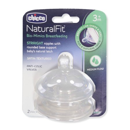 UPC 049796400366 product image for Natural Fit 2-Pack Straight Medium Flow Nipples | upcitemdb.com