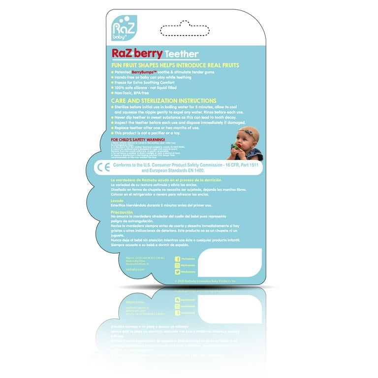 Razberry teether sales safe