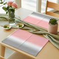 thumbnail image 3 of Pink and Grey Ombre Placemats Set of 6 Gradient Gradual Color Place Mats Table Mats Kitchen Dining Home Outdoor Party Table Decoration, 3 of 9