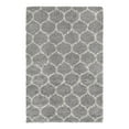 thumbnail image 3 of Unique Loom Trellis Shag Collection Area Rug - Ruby (5' 3" x 8' Rectangle Gray/Ivory), 3 of 11