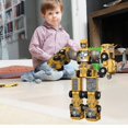 thumbnail image 5 of Transform Robot Toys for Boys 3-6 Year Old, 5 in 1 STEM Building Toys Cars for Toddler Boys Girls Gifts, Yellow, 5 of 7
