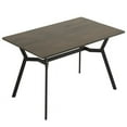 thumbnail image 3 of ALFRESCO Gray Disassemble Table N101 with Inclined Foot Solid Wood , 120*76*76cm, 3 of 7