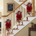 thumbnail image 4 of Puleo International 28" Pre-Lit Adorned Flocked Artificial Banister Swag with 70 Warm White Lights, 4 of 6