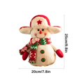 thumbnail image 3 of Decoraciones navideñas, adornos navideños, regalos navideños, bolsas de dulces navideños, bolsas de regalo de Nochebuena, bolsas con cordón, bolsas de peluche de Papá Noel, bolsas con cordón, paquete, 3 of 6