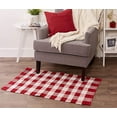 thumbnail image 4 of Design Imports CAMZ11258 Red & White Buffalo Check Rag Rug, 26 x 40 cm, 4 of 5