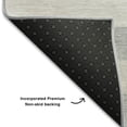 thumbnail image 3 of Addison Rugs Mayfield Washable Transitional Stripes Pewter Rectangle Rug, 3' x 5', 3 of 6