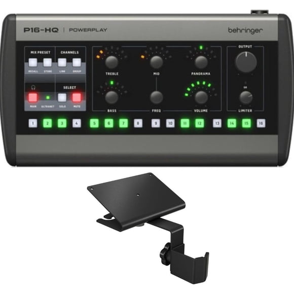 Mezclador Kellards P16-HQ Bundle de monitor personal de 16 canales
