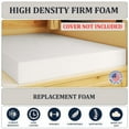 thumbnail image 3 of Foamma 3" x 30" x 72" High Density RV Bunk Mattress Foam Replacement Topper for Camper, Truck, Travel Trailer, Firm, CertiPUR-US Certified, Made in USA, Cover Not Included, 3 of 7
