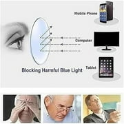 Progressive Multifocus Reading Glasses, Progressive Glasses for Men, Blue Light Blocking Computer Readers, Black, 5.31x5.31