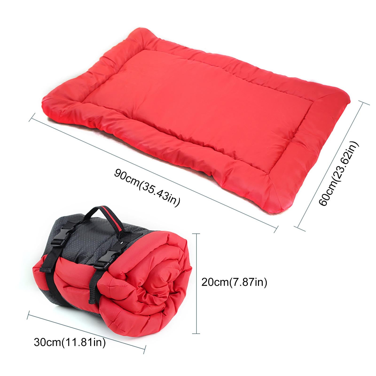 Portable Outdoor Dog Bed for Travel Hiking and Camping with Removable Loft Design Pet Sleeping Mat
