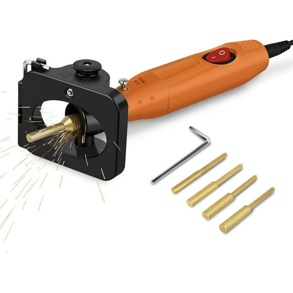 Electric Chainsaw Sharpener Kit -High-Speed Chain Saw Sharpener Tool,Sharp Handheld Electric Chainsaw Grinder/Sharpener for All Chainsaw Chains