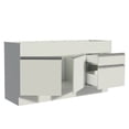 thumbnail image 4 of Mueble de Cocina Madesa 2 Cajones 2 Puertas 150 cm Blanco G2415309GL, 4 of 10