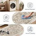 thumbnail image 3 of Kitchen Runner Rug 2x6 ft Washable Non Slip Soft Low Profile Farmhouse Vintage Rug for Entryway, Hallway, Laundry Room, Bedroom, Brown, 3 of 6