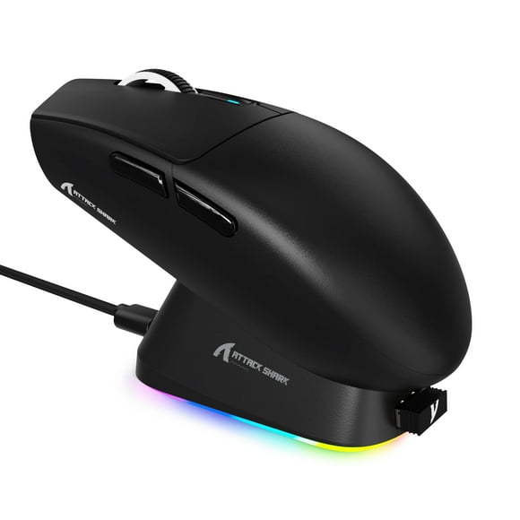 Ratón para juegos ATTACK SHARK G3PRO Wireless RGB Dock 59g
