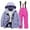 Hot Pink, variant on Teen Snow Suit Girls Two-piece set Ski Suits Warm Jumpsuit Waterproof Windproof Coveralls Winter Snow Suits For Boys Size 10-12 Years