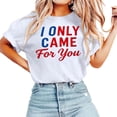 thumbnail image 4 of Casual Printed Short Sleeve Crew Neck Loose Fit Tee For And, 4 of 4
