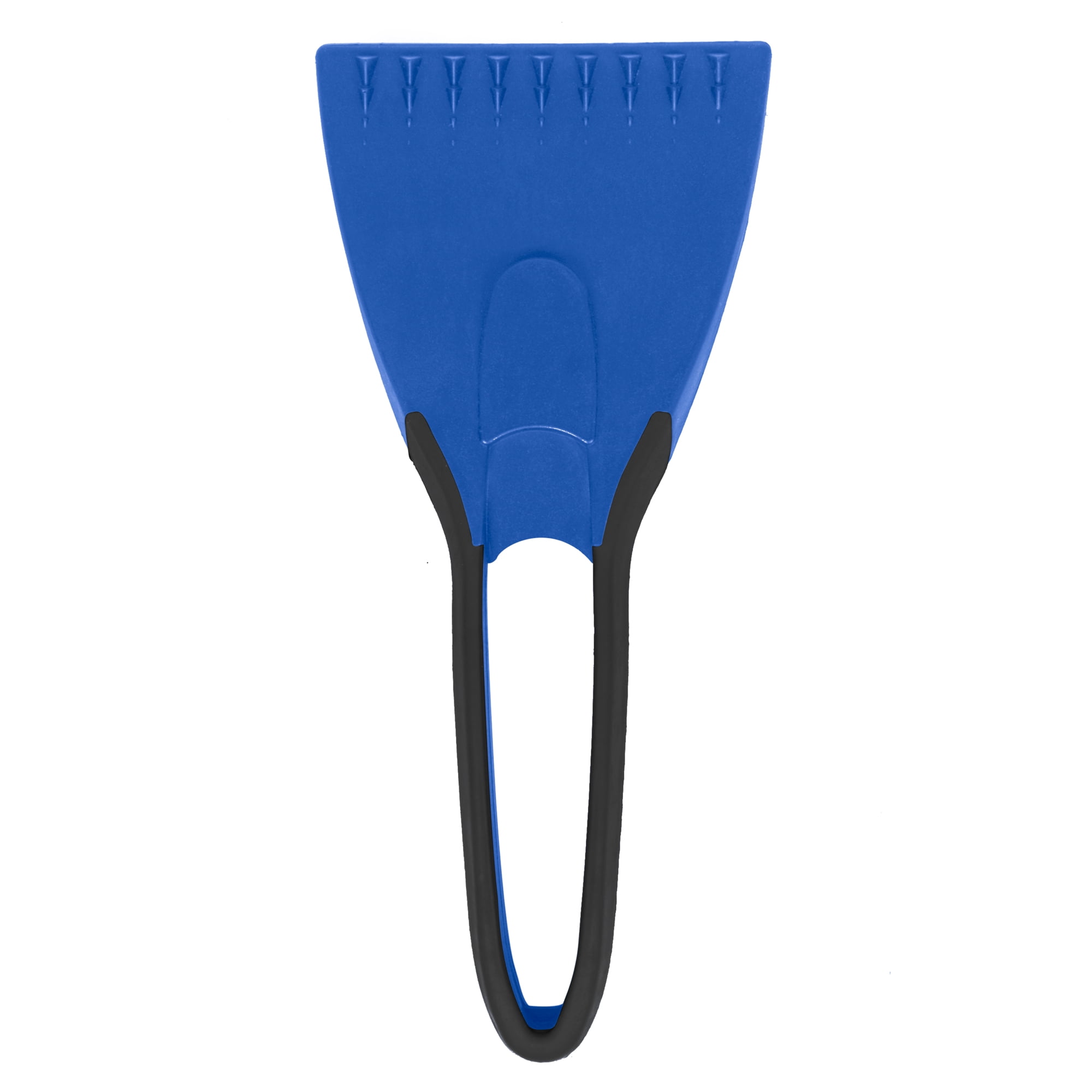Motor Trend Compact Ice Scraper Winter Snow Brush with Ergonomic Rubber Grip for Car Windshields