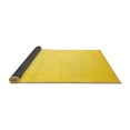 thumbnail image 2 of Ahgly Company Indoor Round Solid Yellow Modern Area Rugs, 3' Round, 2 of 4