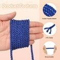 thumbnail image 3 of Cordón Retorcido Uxcell, Cuerda de Trim de 5mm/11 Yardas, Cuerdas de Soga de Poliéster para Decoración del Hogar y Manualidades DIY, Azul Oscuro, 3 of 6